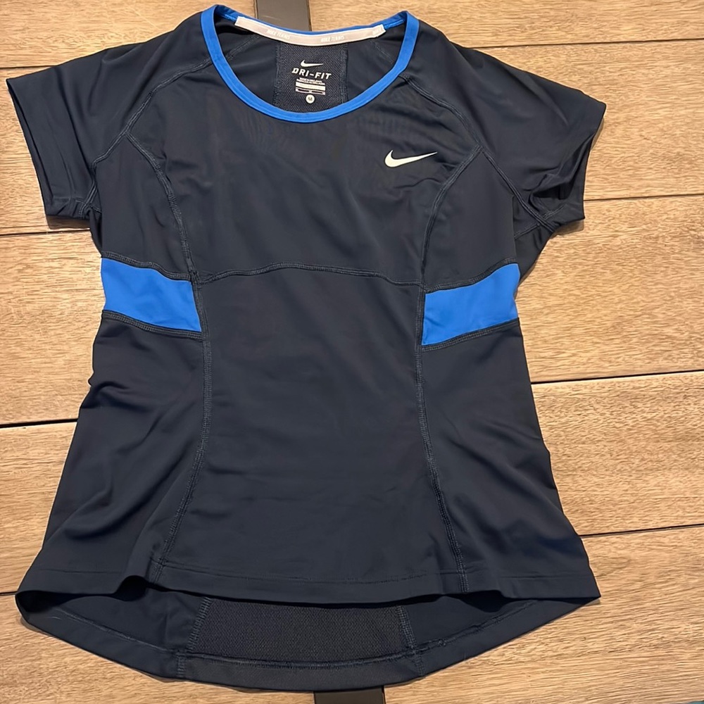 Medium Navy Nike Dri-Fit Tennis Shirt